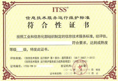 山東省臨沂市ITSS信息技術服務運行維護標準 信息系統運行維護服務的實踐與指南